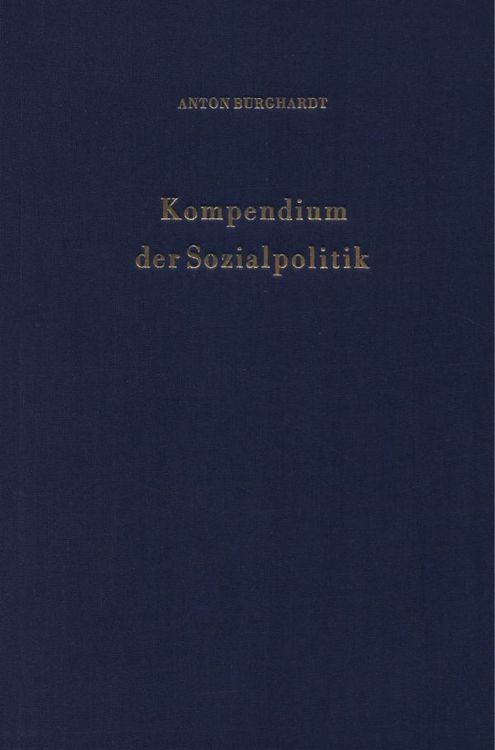 Produktbild: Kompendium der Sozialpolitik.