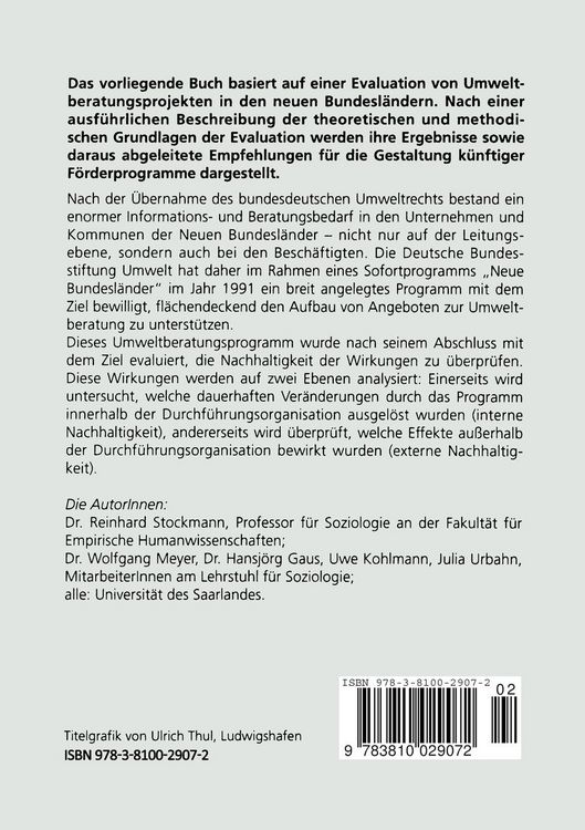 Produktbild: Nachhaltige Umweltberatung