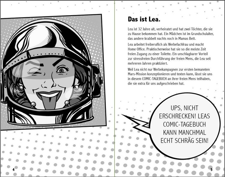 Produktbild: Die freie Mens - Leas COMIC-TAGEBUCH f&uuml;r eine schmerzfreie Regel ohne Binden, Tampons und Co