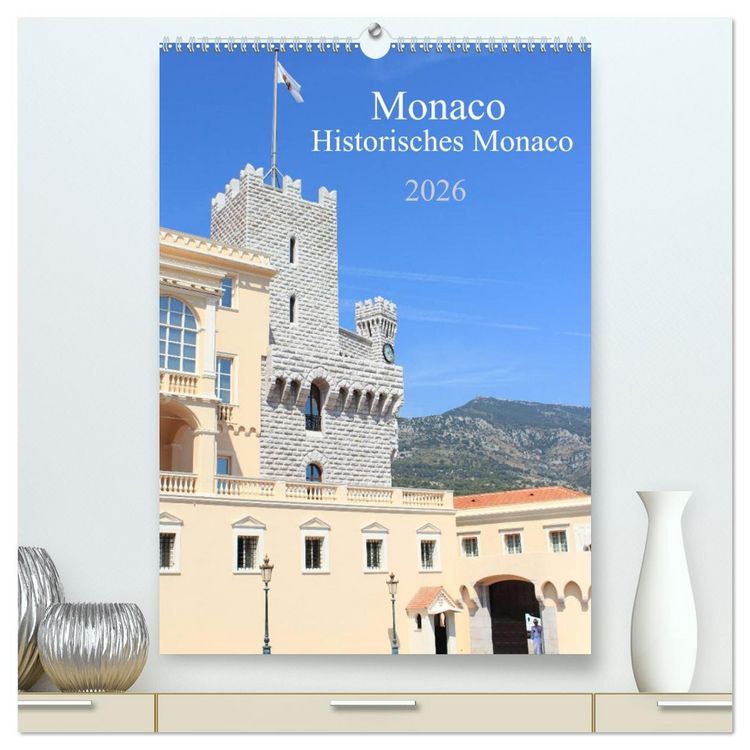 Produktbild: Monaco - Historisches Monaco (hochwertiger Premium Wandkalender 2026 DIN A2 hoch), Kunstdruck in Hochglanz