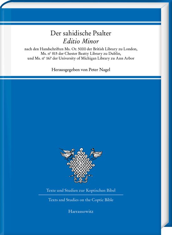 Produktbild: Der sahidische Psalter. &bdquo;Editio Minor&ldquo;