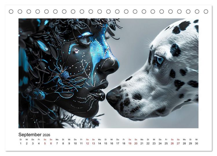 Produktbild: Dalmatinergirls (Tischkalender 2026 DIN A5 quer), CALVENDO Monatskalender