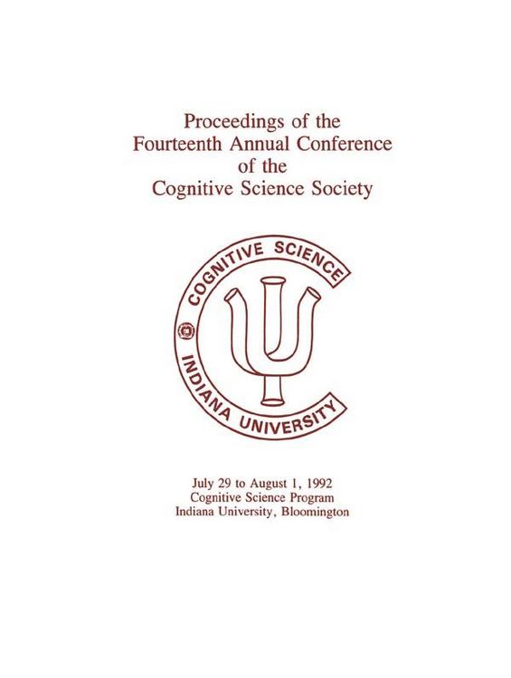 Produktbild: Proceedings of the Fourteenth Annual Conference of the Cognitive Science Society