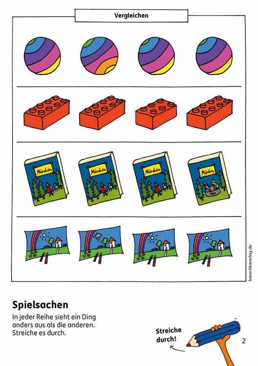 Produktbild: Vorschulblock ab 5 Jahre für Junge und Mädchen - Konzentration und Wahrnehmung