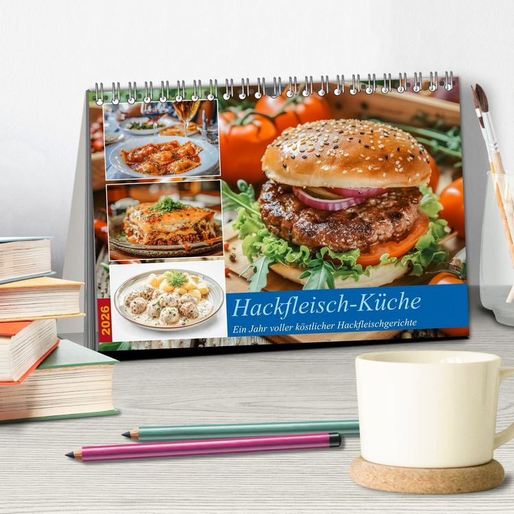 Produktbild: Hackfleisch-K&uuml;che (Tischkalender 2026 DIN A5 quer), CALVENDO Monatskalender