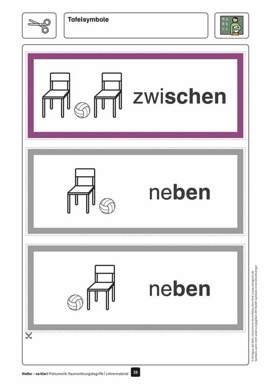 Produktbild: Mathe - na klar! Pr&auml;numerik: Raumordnungsbegriffe