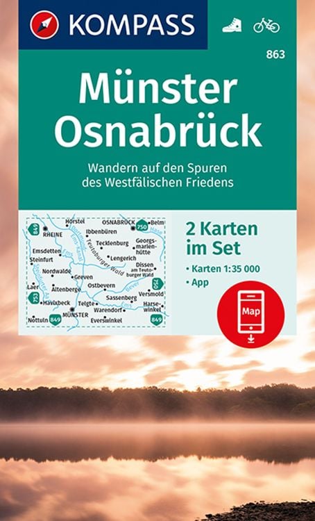 Bild vom Artikel KOMPASS Wanderkarten-Set 863 Münster, Osnabrück (2 Karten) 1 vom Autor Kompass-Karten GmbH