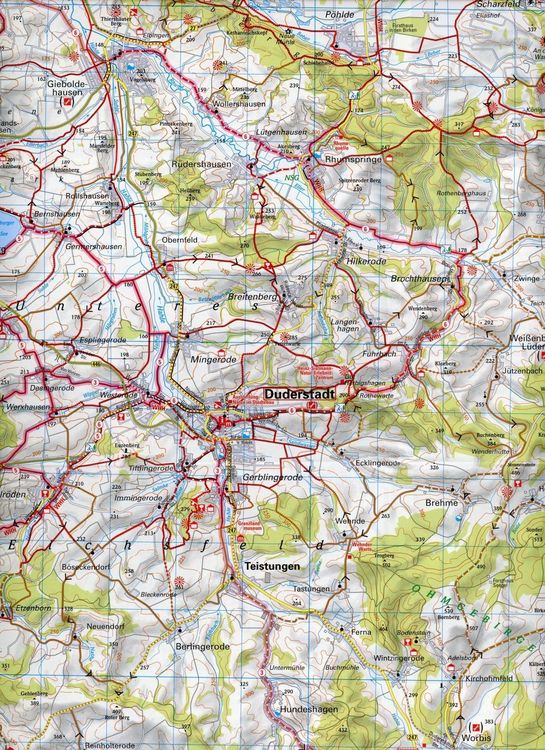 Produktbild: ADFC-Regionalkarte G&ouml;ttingen Oberes Leinetal