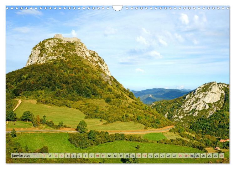 Produktbild: En pays Cathare (Calendrier mural 2026 DIN A3 vertical), CALVENDO calendrier mensuel