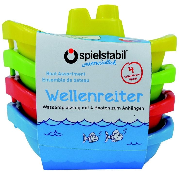 Bild vom Artikel Spielstabil 3725 - Wellenreiter Minibootset, 4er-Set vom Autor 