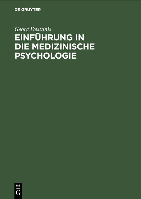 Produktbild: Einf&uuml;hrung in die medizinische Psychologie