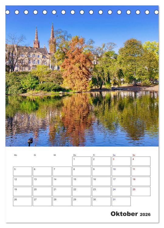 Produktbild: Wiesbaden Terminplaner (Tischkalender 2026 DIN A5 hoch), CALVENDO Monatskalender