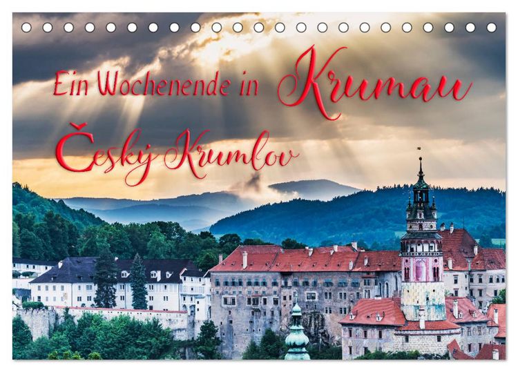 Produktbild: Ein Wochenende in Krumau (Tischkalender 2026 DIN A5 quer), CALVENDO Monatskalender