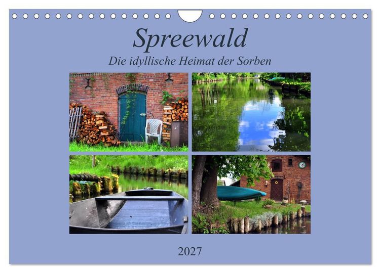 Produktbild: Spreewald - Idyllische Heimat der Sorben (Wandkalender 2027 DIN A4 quer), CALVENDO Monatskalender