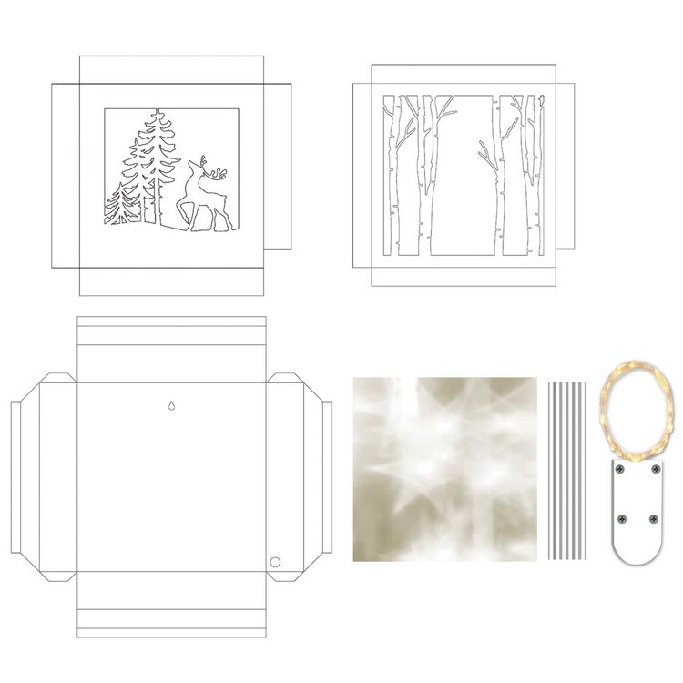 Produktbild: URSUS Shadow Box "Winterwald"