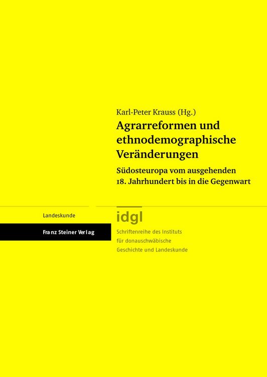 Produktbild: Agrarreformen und ethnodemographische Ver&auml;nderungen