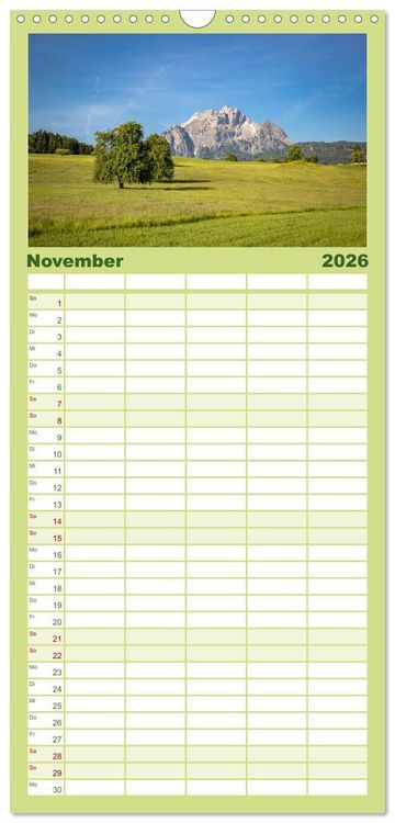 Produktbild: Familienplaner 2026 - Vierwaldst&auml;ttersee mit 5 Spalten (Wandkalender, 21 x 45 cm) CALVENDO