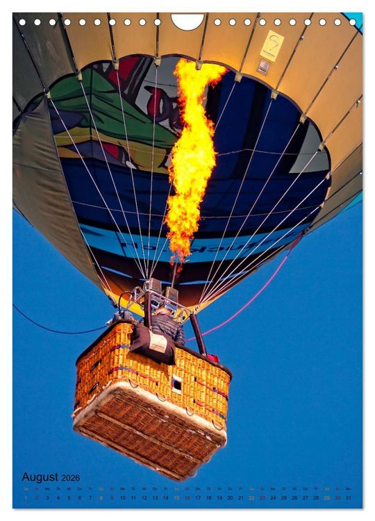 Produktbild: Ballon fahren - mein Traum (Wandkalender 2026 DIN A4 hoch), CALVENDO Monatskalender