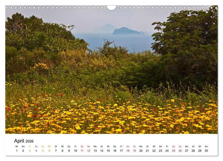 Produktbild: Auf den Liparischen Inseln (Wandkalender 2026 DIN A3 quer), CALVENDO Monatskalender