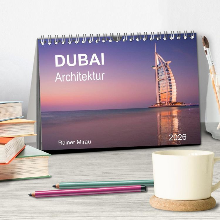 Produktbild: Dubai Architektur 2026 (Tischkalender 2026 DIN A5 quer), CALVENDO Monatskalender