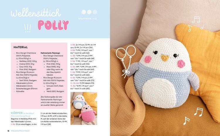 Produktbild: Happy Squishys h&auml;keln &ndash; Niedliche Pl&uuml;schtiere f&uuml;r Squishmallow-Fans
