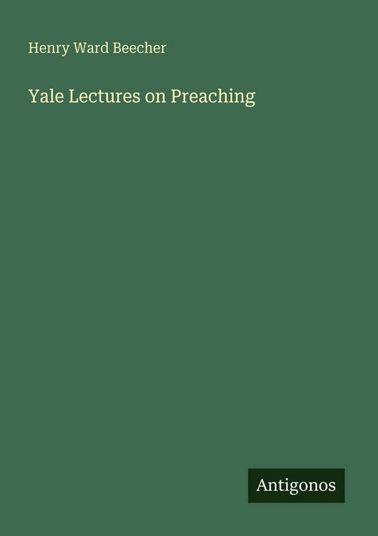 Produktbild: Yale Lectures on Preaching