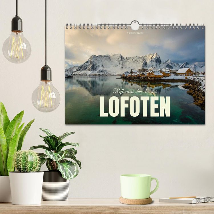 Produktbild: R&eacute;flexions dans les &icirc;les Lofoten (Calendrier mural 2026 DIN A4 vertical), CALVENDO calendrier mensuel