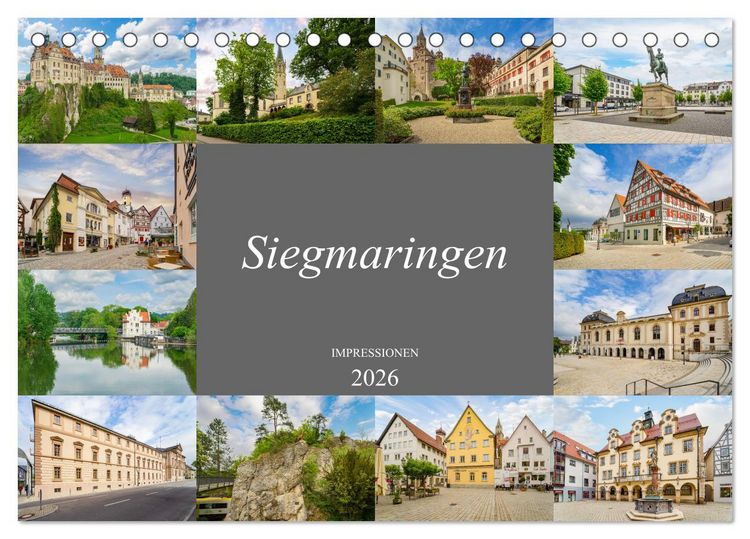 Produktbild: Sigmaringen Impressionen (Tischkalender 2026 DIN A5 quer), CALVENDO Monatskalender