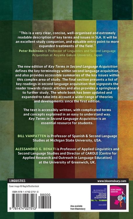 Produktbild: Key Terms in Second Language Acquisition