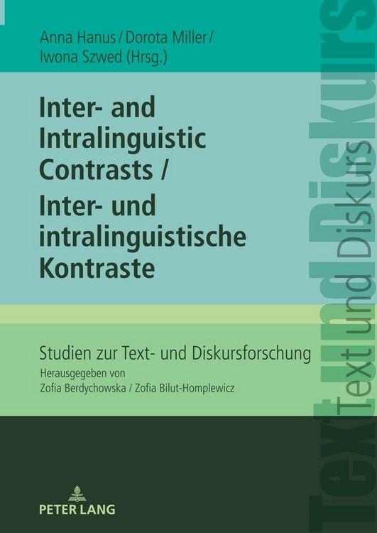 Produktbild: Inter- and Intralinguistic Contrasts / Inter- und intralinguistische Kontraste
