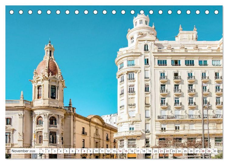 Produktbild: Valencia - Stadt mit besonderem Zauber (Tischkalender 2026 DIN A5 quer), CALVENDO Monatskalender