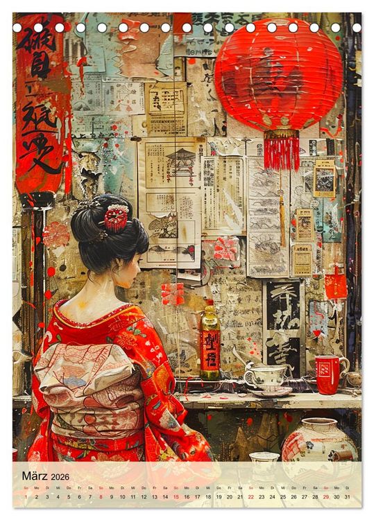 Produktbild: Geishas. Japans traditionelle und faszinierende Kultur (Tischkalender 2026 DIN A5 hoch), CALVENDO Monatskalender
