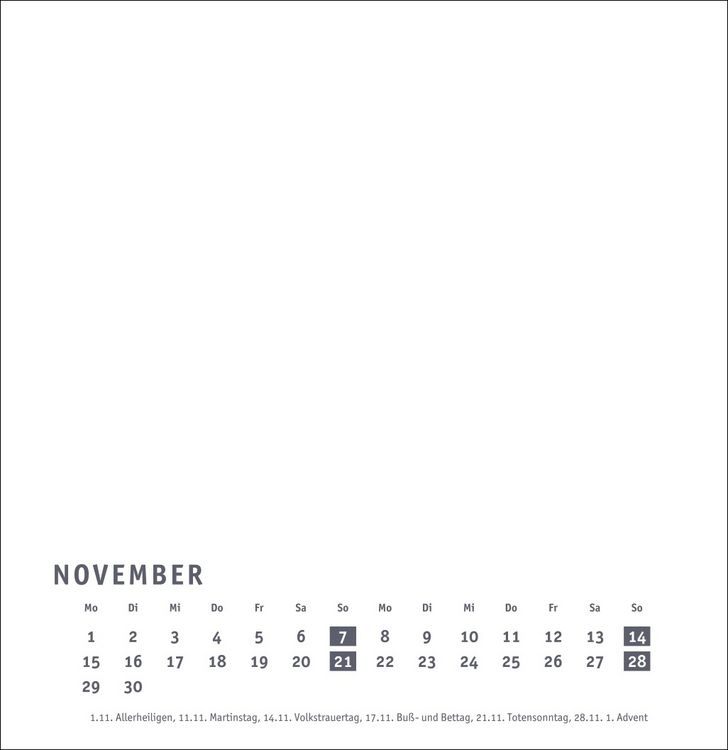Produktbild: Premium-Bastelkalender wei&szlig; gro&szlig; 2027