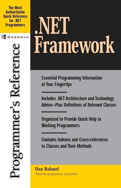 Produktbild: .Net Framework Programmer's Reference