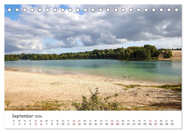Produktbild: Emsland Impressionen (Tischkalender 2026 DIN A5 quer), CALVENDO Monatskalender