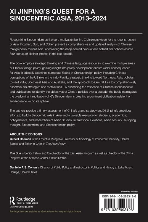 Produktbild: Xi Jinping's Quest for a Sinocentric Asia, 2013-2024