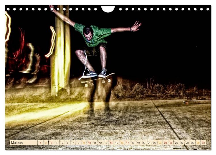 Produktbild: Skateboarding, so cool (Wandkalender 2026 DIN A4 quer), CALVENDO Monatskalender