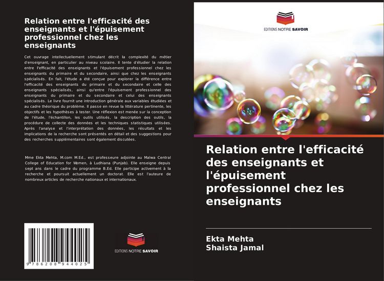 Produktbild: Relation entre l'efficacit&eacute; des enseignants et l'&eacute;puisement professionnel chez les enseignants