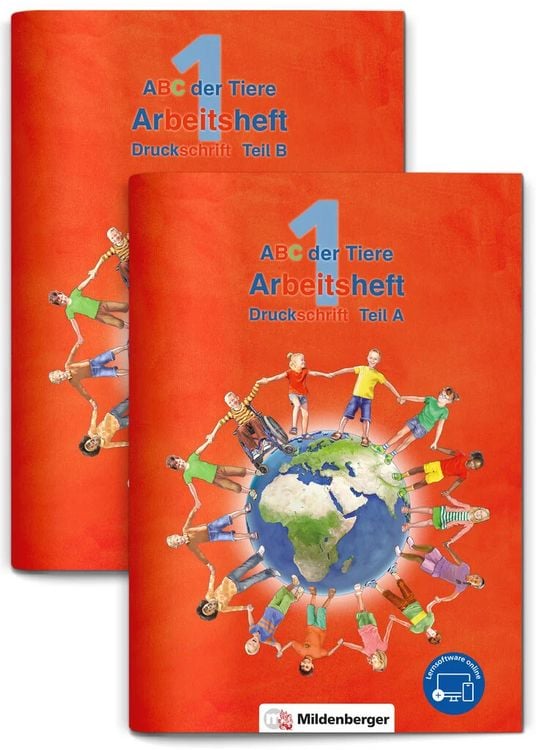 Produktbild: ABC der Tiere 1 &ndash; Arbeitsheft Druckschrift, Teil A und B