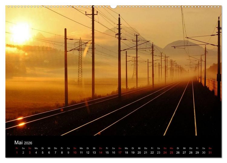 Produktbild: Lokf&uuml;hrerperspektiven (Wandkalender 2026 DIN A2 quer), CALVENDO Monatskalender
