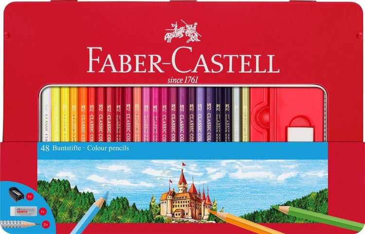 Produktbild: Faber-Castell Buntstift hexagonal 48er-Metalletui