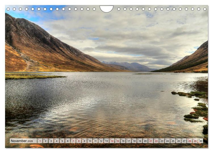 Produktbild: Schottland - Land aus Nebel und Licht (Wandkalender 2026 DIN A4 quer), CALVENDO Monatskalender