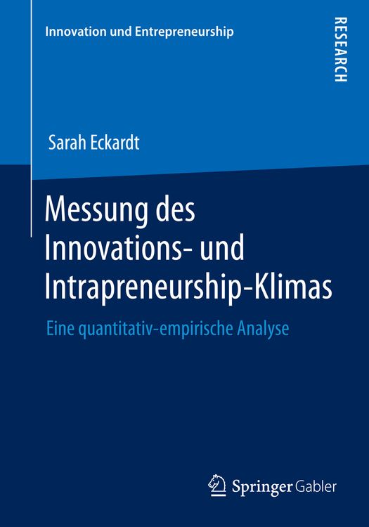 Produktbild: Messung des Innovations- und Intrapreneurship-Klimas
