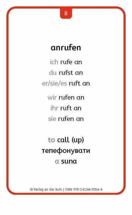 Produktbild: Verben: Set 2 - Deutsch, Englisch, Ukrainisch und Rum&auml;nisch