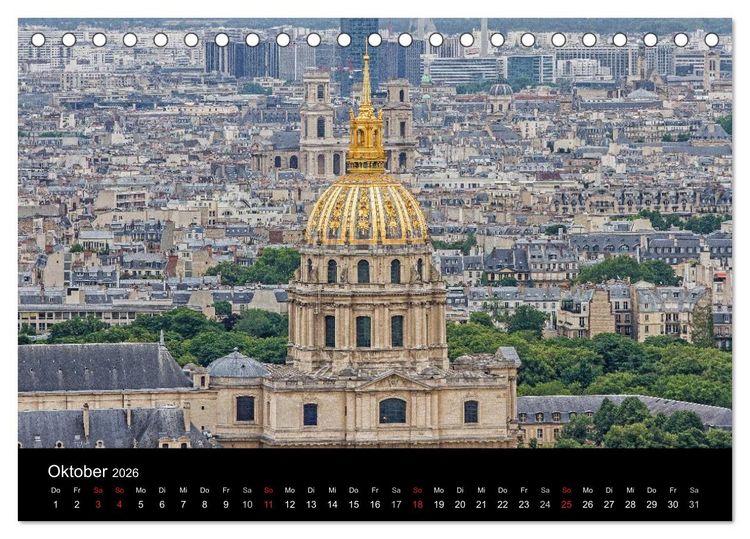 Produktbild: Paris (Tischkalender 2026 DIN A5 quer), CALVENDO Monatskalender