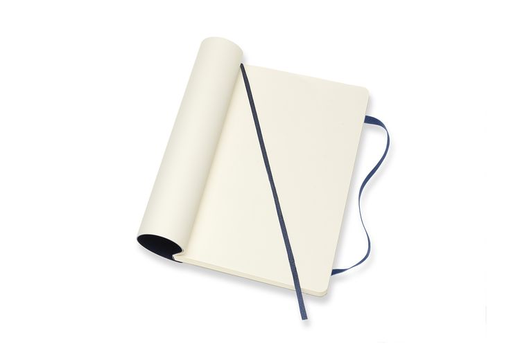 Produktbild: MOLESKINE NOTIZBUCH L/A5, BLANKO, SOFT COVER, SAPHIR