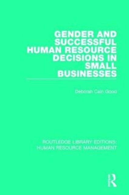 Produktbild: Good, D: Gender and Successful Human Resource Decisions in S