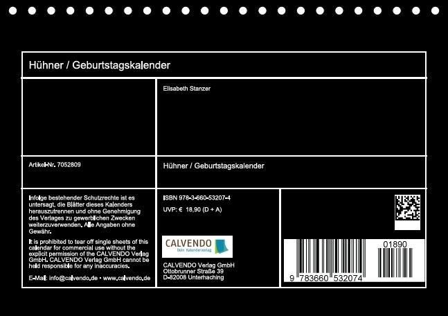 Produktbild: H&uuml;hner / Geburtstagskalender (Tischkalender immerw&auml;hrend DIN A5 quer)