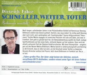 Produktbild: Faber, D: Schneller, weiter, toter/6 CDs