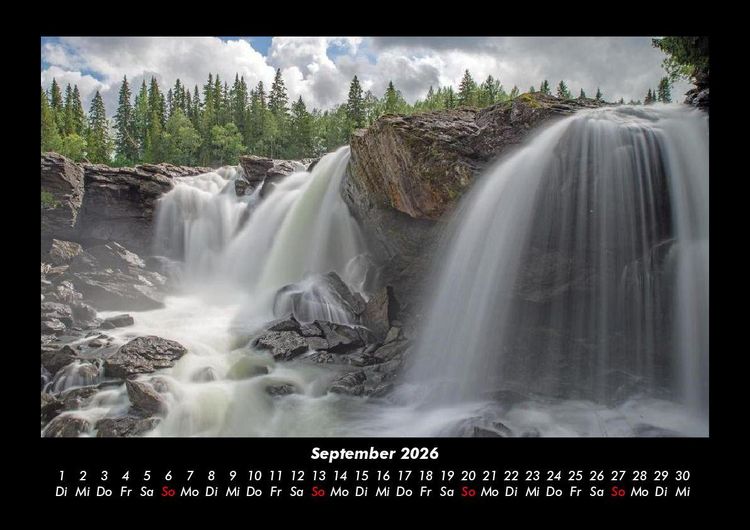 Produktbild: Wasserf&auml;lle 2026 Fotokalender DIN A3